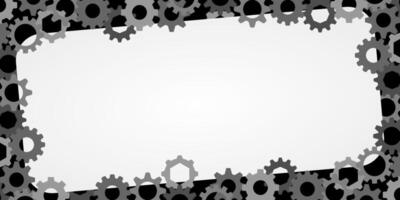 business background with copy space area, design with gear settings pattern. template for banner, greeting card, flyer, social media, presentation, web. vector