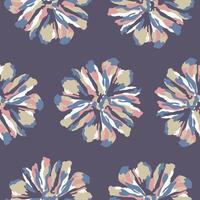 textured flower motif illustration seamless repeat pattern digital artwork vector