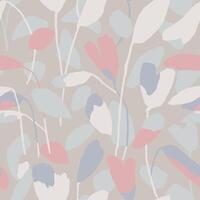 Modern leaf illustration seamless repeat pattern digital artwork vector