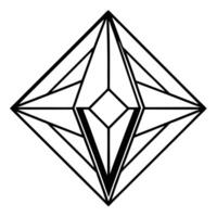 Geometric Diamond Shape Design Abstract Art vector