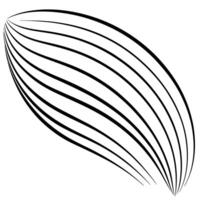 Abstract Curved Lines Pattern Graphic Design vector