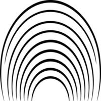 A black and white image of a spiral vector