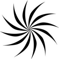 A black and white image of a spiral vector