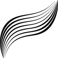 A black and white line drawing of a wave vector