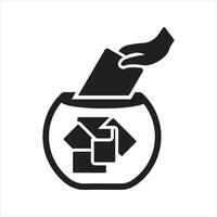 Raffle icon. Choosing random numbered ticket. Prize giveaway icon vector