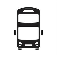 Bus icon. Double decker bus. Two floor bus icon vector