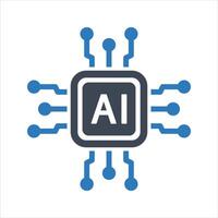 Artificial intelligence icon vector