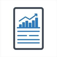 Business report icon vector