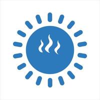 Global warming icon vector