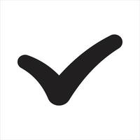 Check mark icon. Approve tick mark icon vector