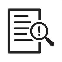 Audit icon. Quality control. Assessment icon vector