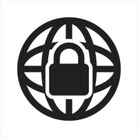 Network security icon. Data protection icon vector