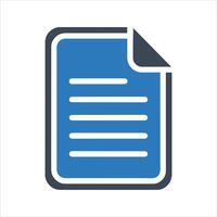 Document icon. File icon vector