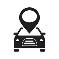 GPS car tracker icon. Vehicle tracking system icon vector