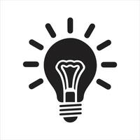 Light bulb icon. Idea icon vector