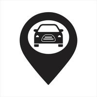 GPS car tracker icon. Vehicle Location icon vector