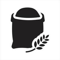 Wheat icon. Bag of wheat. Grain icon vector