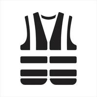 High visibility vest icon vector