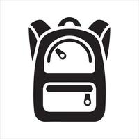 Backpack icon. School bag icon vector