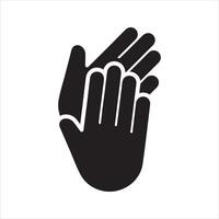 Applause icon. Hands clapping icon vector
