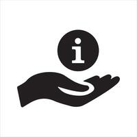 Information point icon. Customer service icon vector