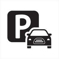 Car parking icon vector