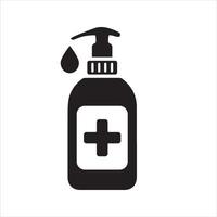 Hand sanitizer icon. Drop of sanitizer liquid icon vector