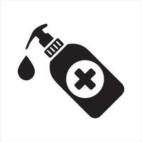 Hand sanitizer icon. Drop of sanitizer liquid icon vector