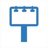 Blank billboard icon. and glyph vector