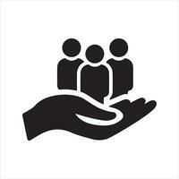 Human resources icon vector