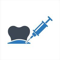 Anesthesia injection icon vector