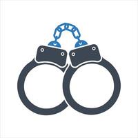 Prisoner. Person in custody icon vector