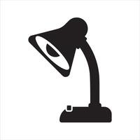 Desk lamp icon. Table lamp icon vector