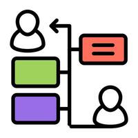 An icon design of chatting vector