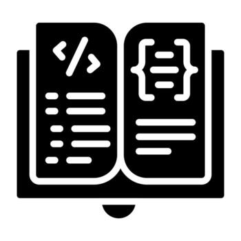 de moda diseño icono de codificación libro vector