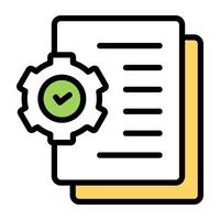 An icon design of file management vector