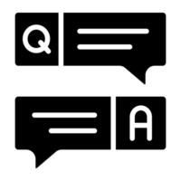 Unique design icon of mobile question answer vector