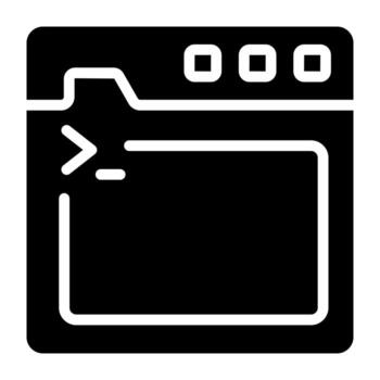 Unique design icon of web command vector