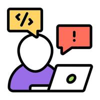 Premium download illustration of programmer vector