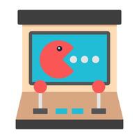 Creative design icon of pacman game vector