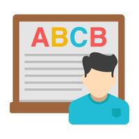 An icon design of english class vector