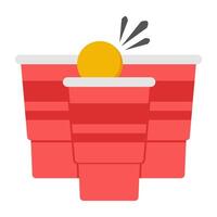 Modern design icon of beer pong vector