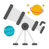 A trendy design icon of telescope vector