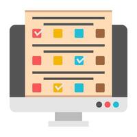 Perfect design icon of online test vector
