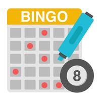 Perfect design icon of bingo game vector
