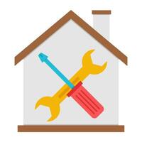 A unique design icon of home maintenance vector
