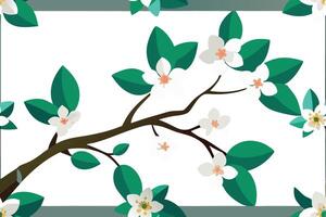 Free Spirited Spring Blossoms Unfold vector
