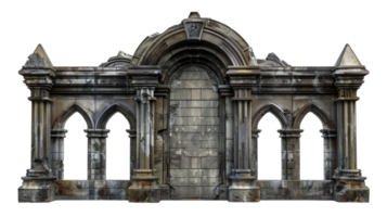 A 3d rendering of a gothic building png