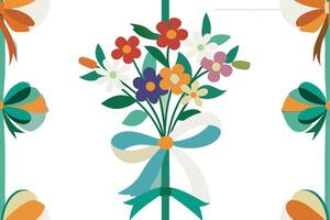 Brave Spring Flowers in the Spotlight vector