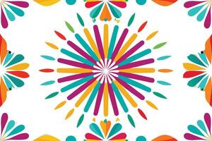 A colorful pattern with a star in the center vector
